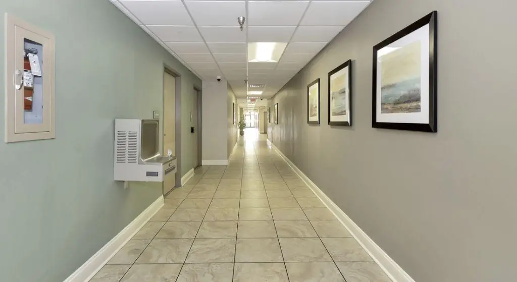 Calvary Tower hallway