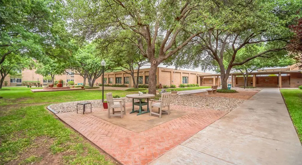 Christian Village exterior patio