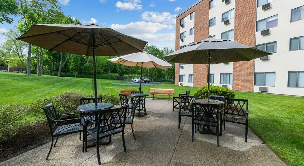 East Side Apartments exterior patio