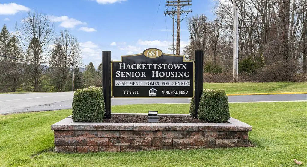 Hackettstown Senior Apartments sign